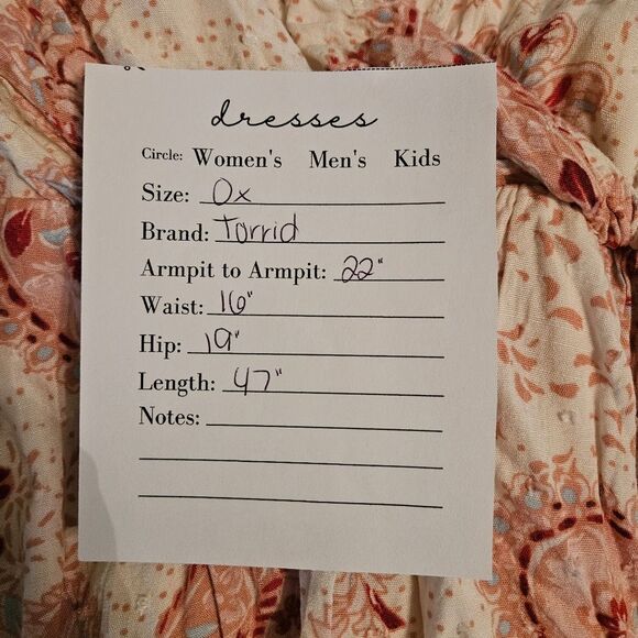 Torrid Swiss Dot Surplice Midi Dress – White & Pink 0 - Picture 5 of 11